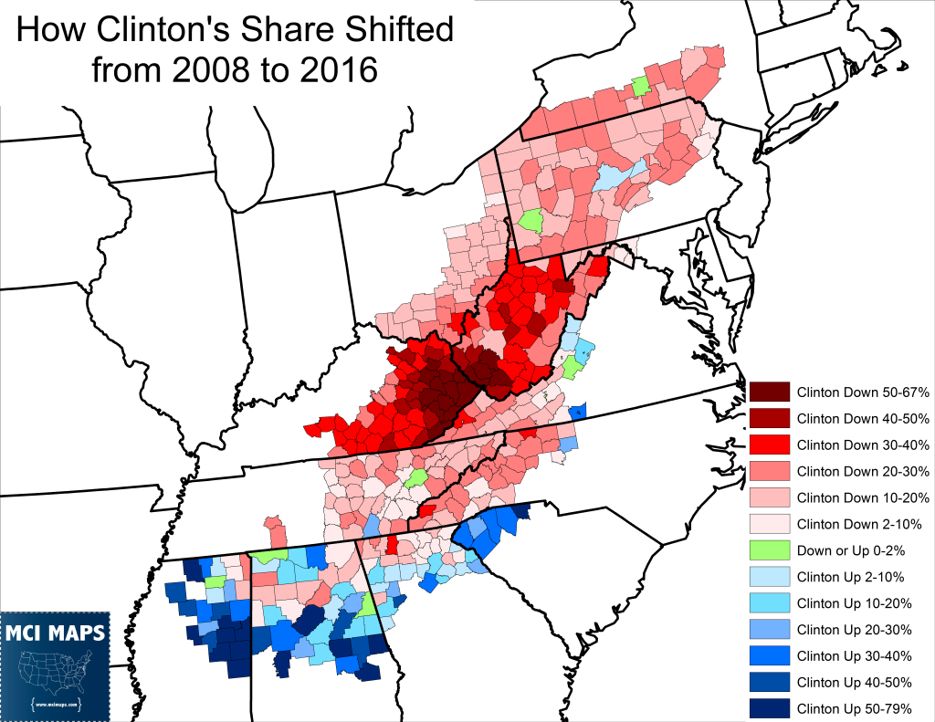 Appalachia Clinton Shift